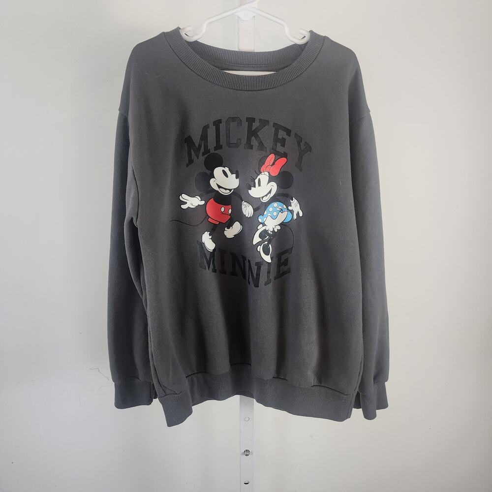 Disney Mickey & Minnie Gray Crewneck Sweatshirt Youth (10/12)